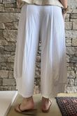 Jo Jo Quirky Hopsack Crop Pant White 